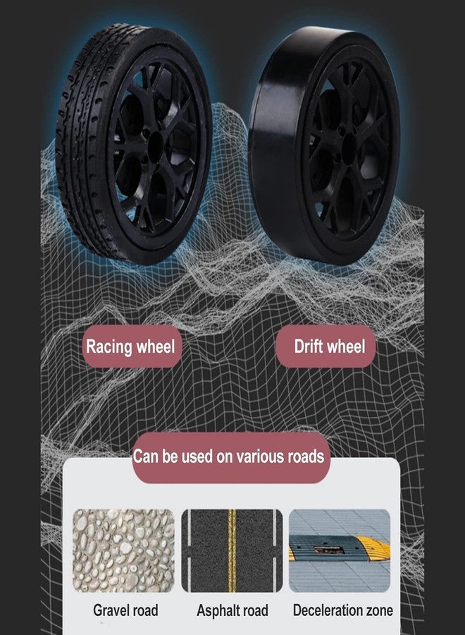 CIRBOX RC Drift Car 1/14 Scale, 4WD Remote Control Racing Car, 20+ MPH High Speed with LED Lights, 2.4GHz Rechargeable Hobby Drift Car, Multi Color RC Car for Boys & Adults - Image 4